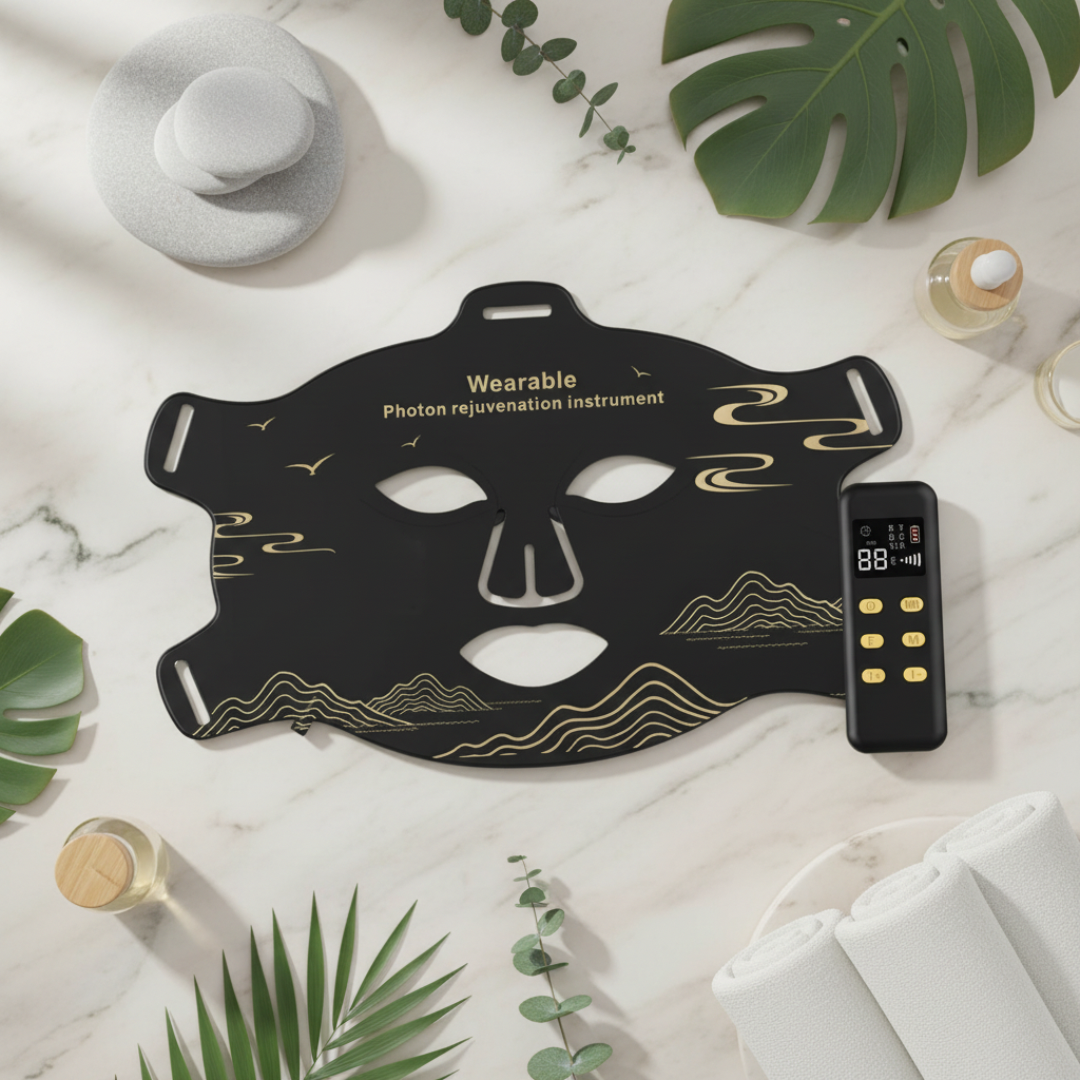 4-Mode LED Therapy Mask - Black